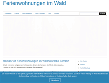 Tablet Screenshot of fewo-im-wald.de